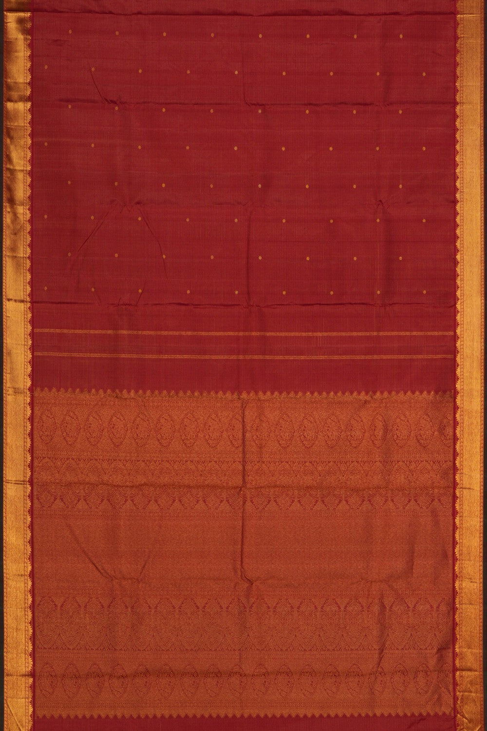 Image of Arani Silk Red Saree